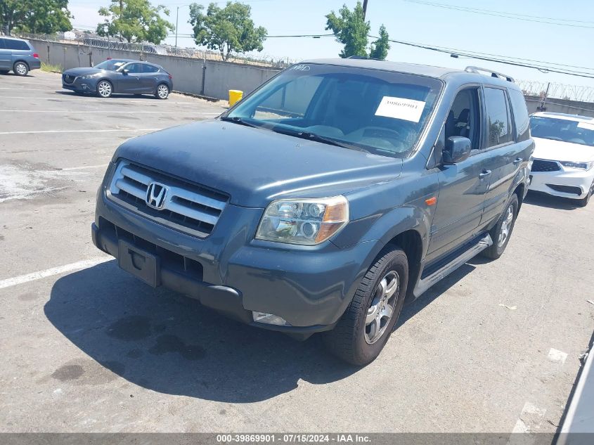 2006 Honda Pilot Ex-L VIN: 5FNYF28526B046923 Lot: 39869901