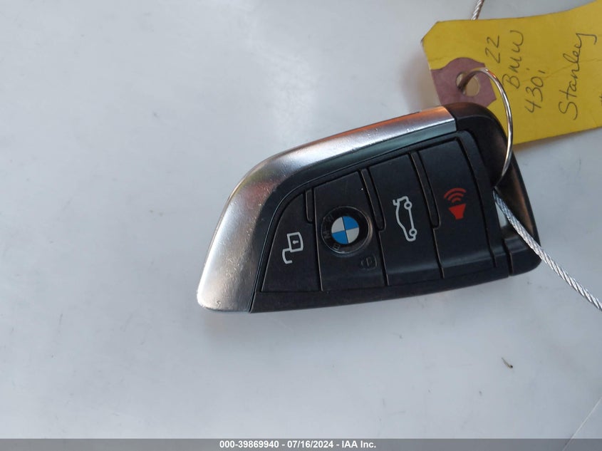 2022 BMW 430I - WBA53AP08NCK93092