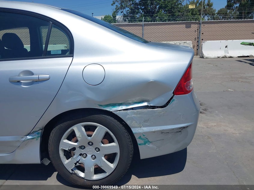 2008 Honda Civic Lx VIN: 2HGFA16578H527476 Lot: 39869949