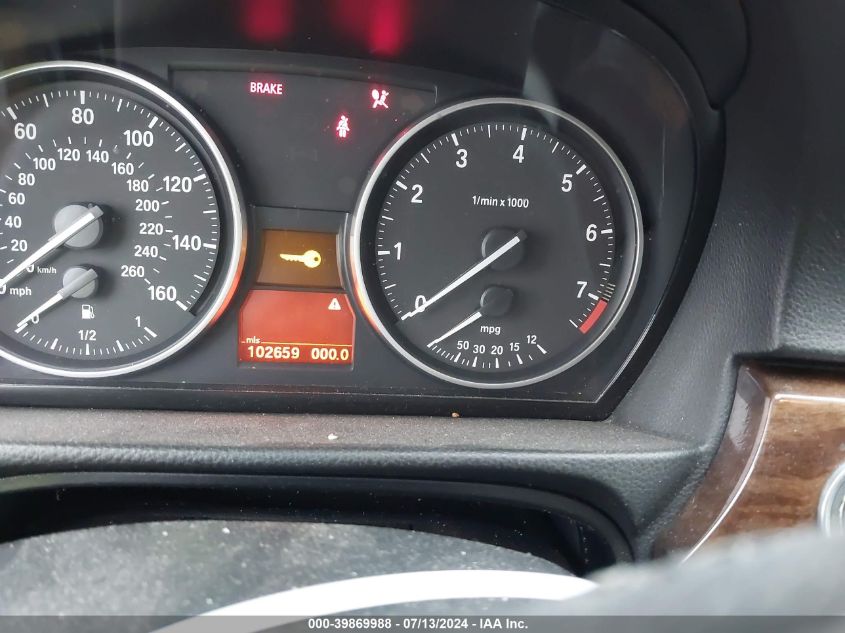 2011 BMW 328I VIN: WBAPH5G56BNM77752 Lot: 39869988