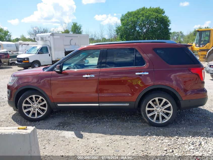 2016 Ford Explorer Limited VIN: 1FM5K7F81GGB16195 Lot: 39870007