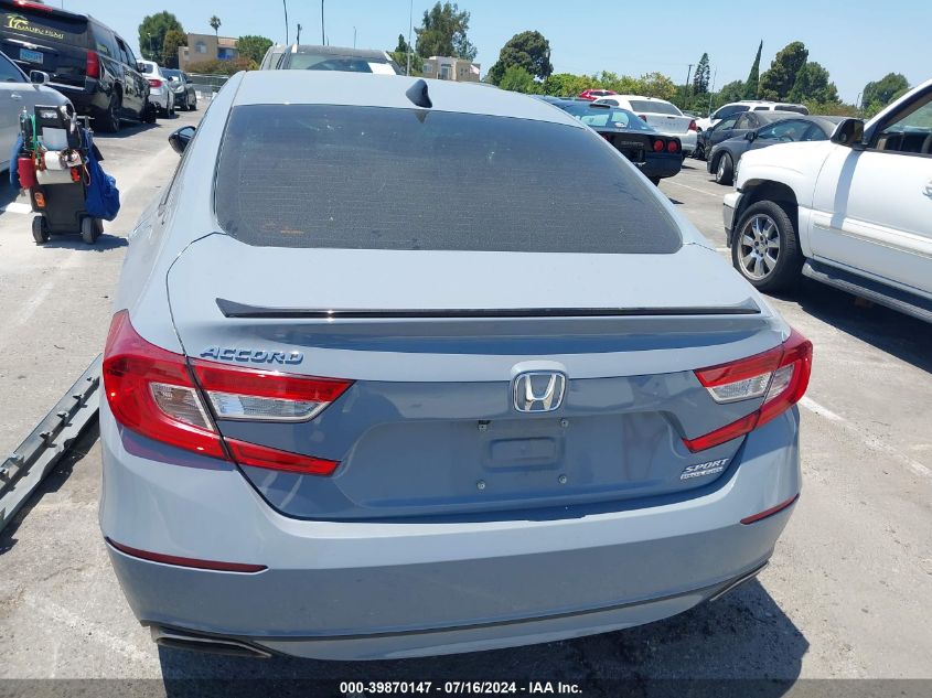 2021 Honda Accord Sport Special Edition VIN: 1HGCV1F42MA114646 Lot: 39870147