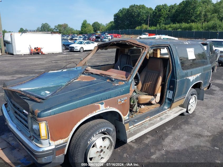 1988 Chevrolet Blazer S10 VIN: 1GNCT18R2J8191296 Lot: 39870208