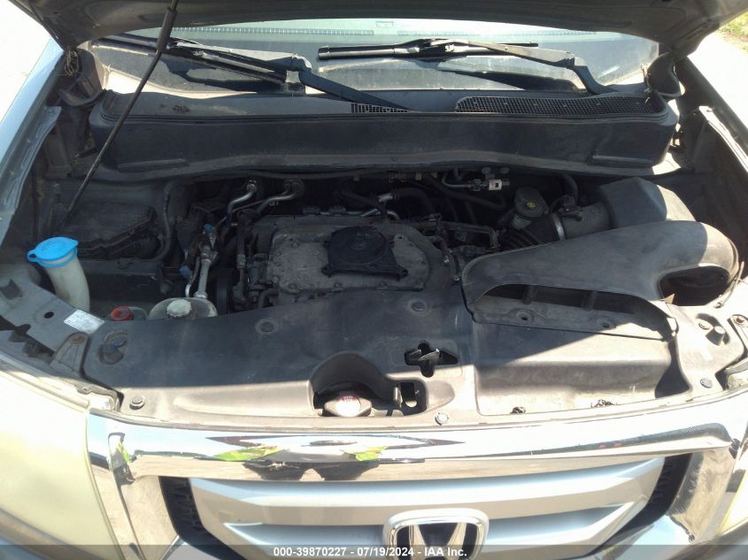 2009 Honda Pilot Ex-L VIN: 5FNYF48699B015998 Lot: 39870227