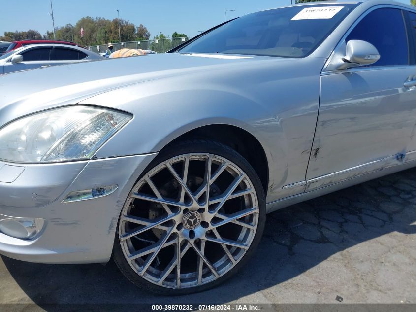 2007 Mercedes-Benz S 550 550 VIN: WDDNG71X37A107737 Lot: 39870232