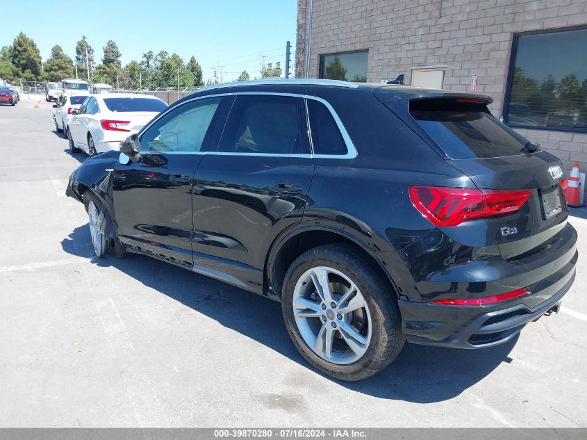 2021 Audi Q3 Premium S Line 45 VIN: WA1DECF35M1045385 Lot: 39870280