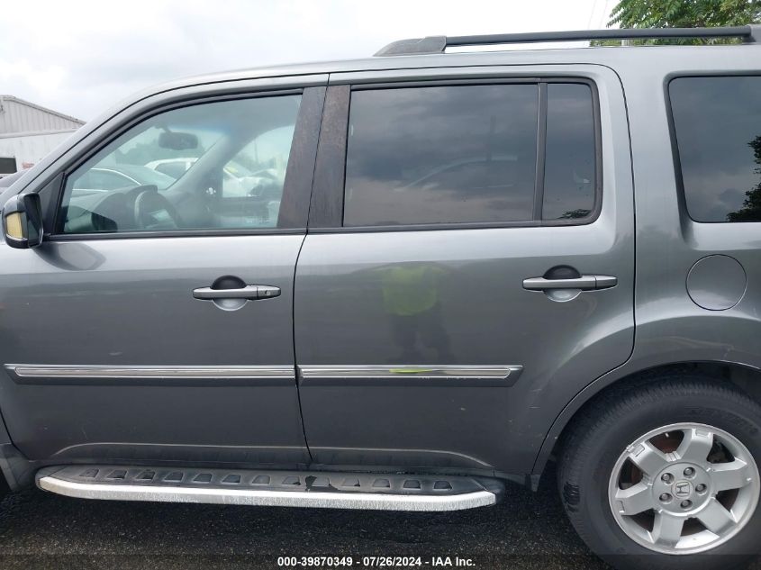 2011 Honda Pilot Touring VIN: 5FNYF3H92BB012130 Lot: 39870349