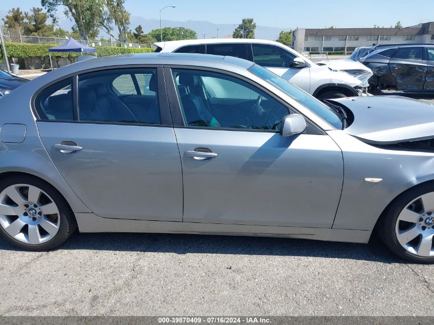 2007 BMW 530 I VIN: WBANE73587CM47320 Lot: 39870409