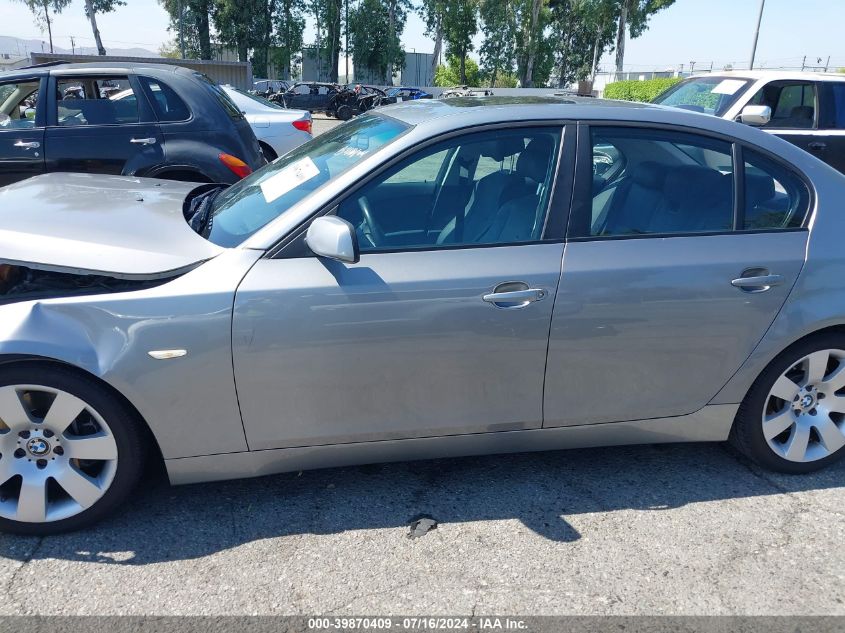 2007 BMW 530 I VIN: WBANE73587CM47320 Lot: 39870409