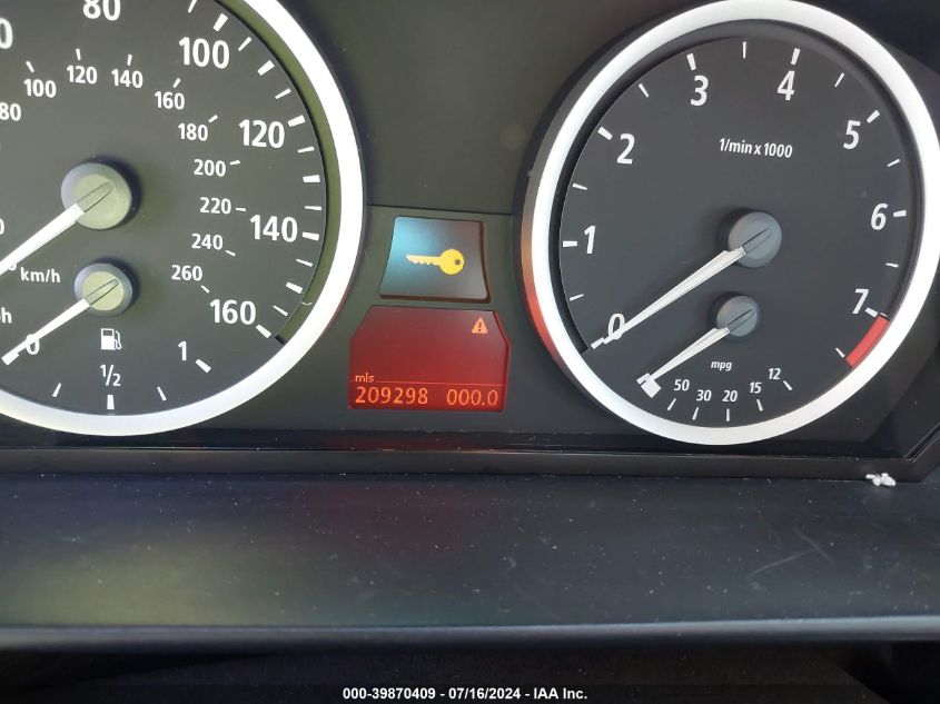 2007 BMW 530 I VIN: WBANE73587CM47320 Lot: 39870409