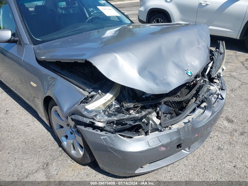 2007 BMW 530 I VIN: WBANE73587CM47320 Lot: 39870409