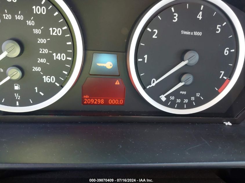 2007 BMW 530 I VIN: WBANE73587CM47320 Lot: 39870409