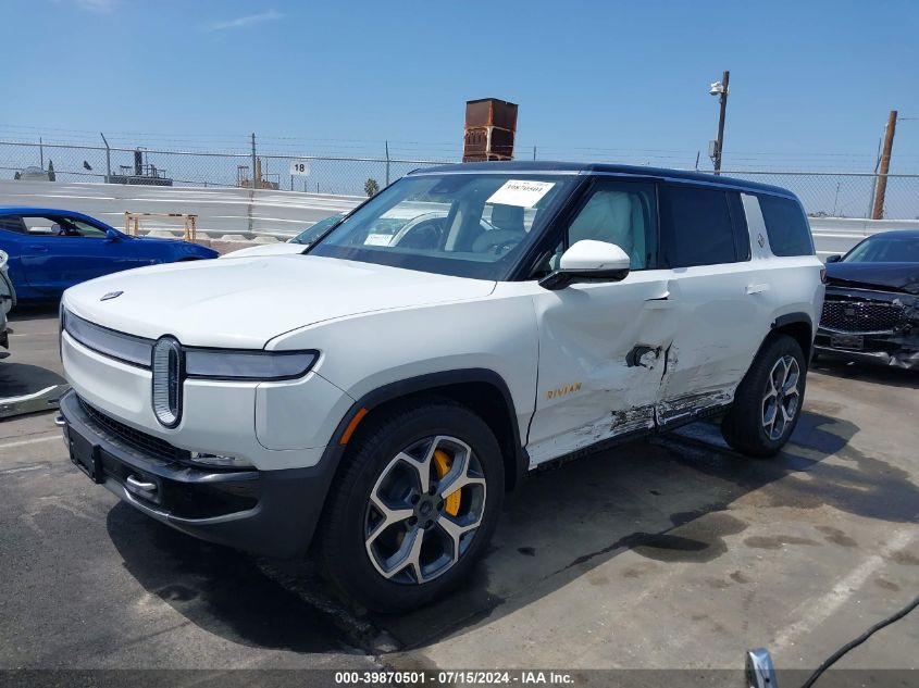 2024 Rivian R1S Adventure Quad Motor Large Pack VIN: 7PDSGABA9RN038481 Lot: 39870501