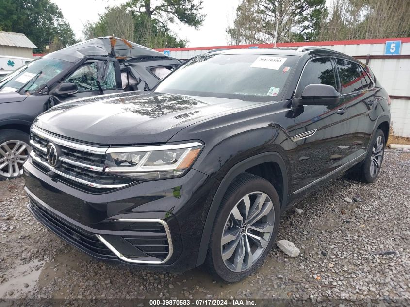 2023 Volkswagen Atlas Cross Sport 3.6L V6 Sel Premium R-Line VIN: 1V2FE2CA0PC218393 Lot: 39870583