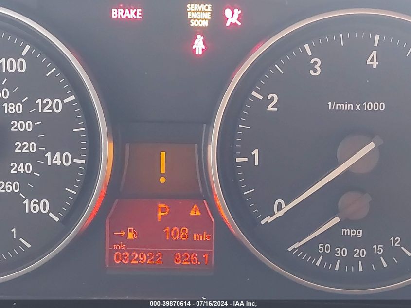 2011 BMW 328I I VIN: WBAPH7C52BE462148 Lot: 39870614