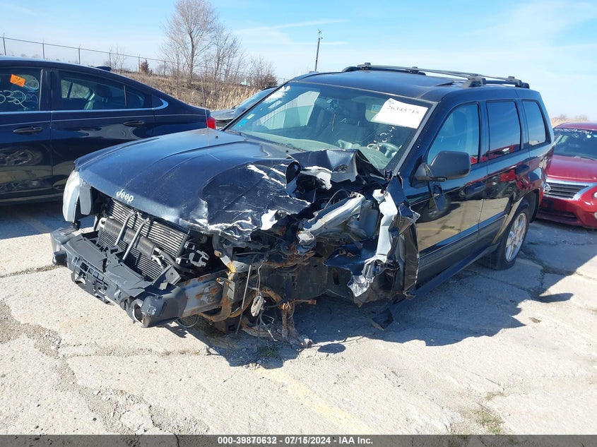 2005 Jeep Grand Cherokee Laredo black suv gasoline 1J4HR48N55C504253 photo #3