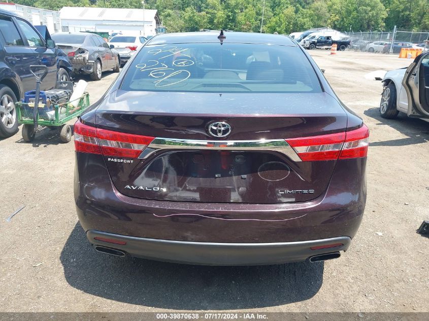 2013 Toyota Avalon Limited VIN: 4T1BK1EB5DU006826 Lot: 39870638