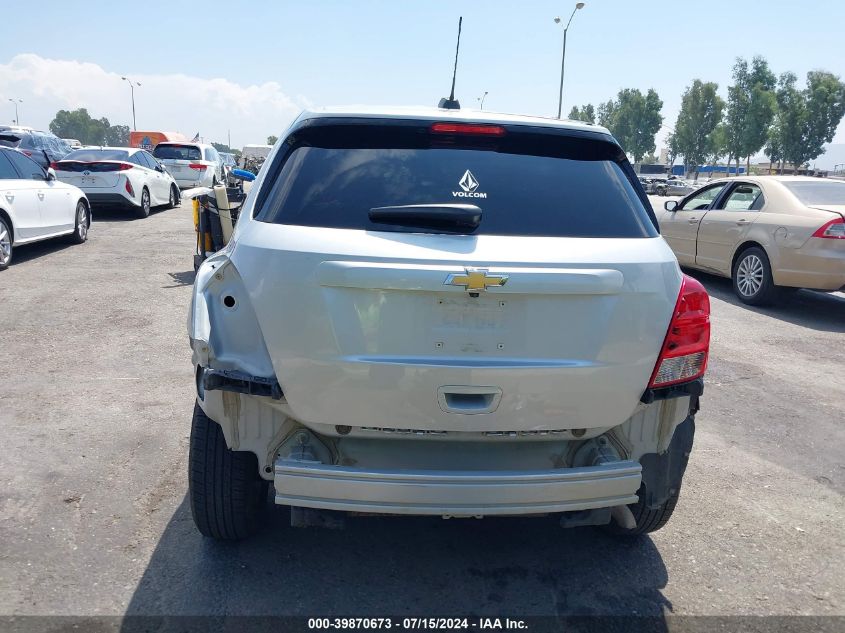 2022 Chevrolet Trax Fwd Ls VIN: KL7CJKSM6NB526485 Lot: 39870673