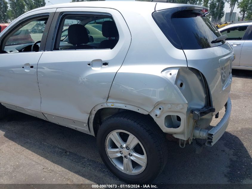 2022 Chevrolet Trax Fwd Ls VIN: KL7CJKSM6NB526485 Lot: 39870673