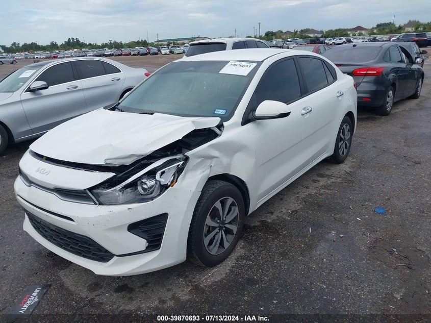 2022 KIA RIO 1.6L I4   N(VIN: 3KPA24AD9NE495580
