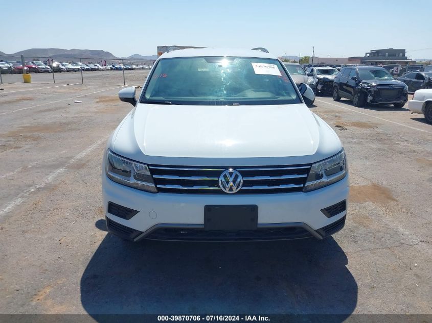 2018 Volkswagen Tiguan S VIN: 3VV1B7AX0JM091886 Lot: 39870706