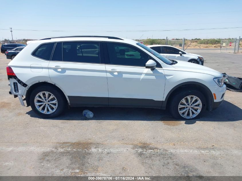 2018 Volkswagen Tiguan S VIN: 3VV1B7AX0JM091886 Lot: 39870706