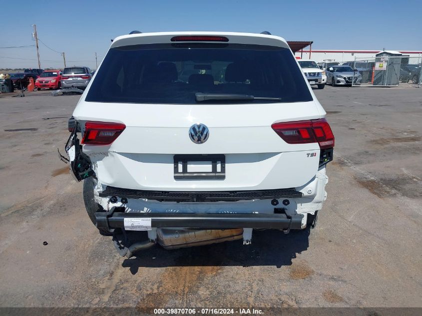 2018 Volkswagen Tiguan S VIN: 3VV1B7AX0JM091886 Lot: 39870706