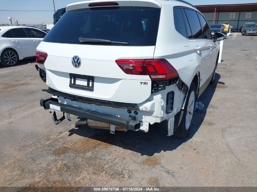 2018 Volkswagen Tiguan S VIN: 3VV1B7AX0JM091886 Lot: 39870706
