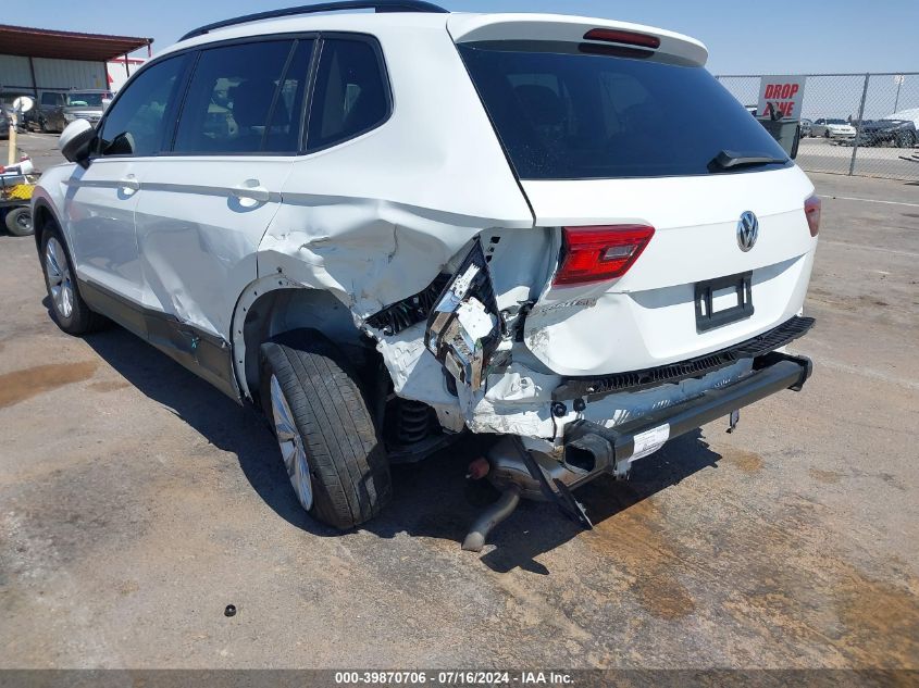 2018 Volkswagen Tiguan S VIN: 3VV1B7AX0JM091886 Lot: 39870706