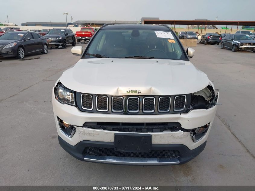 2018 Jeep Compass Limited 4X4 VIN: 3C4NJDCBXJT212044 Lot: 39870733