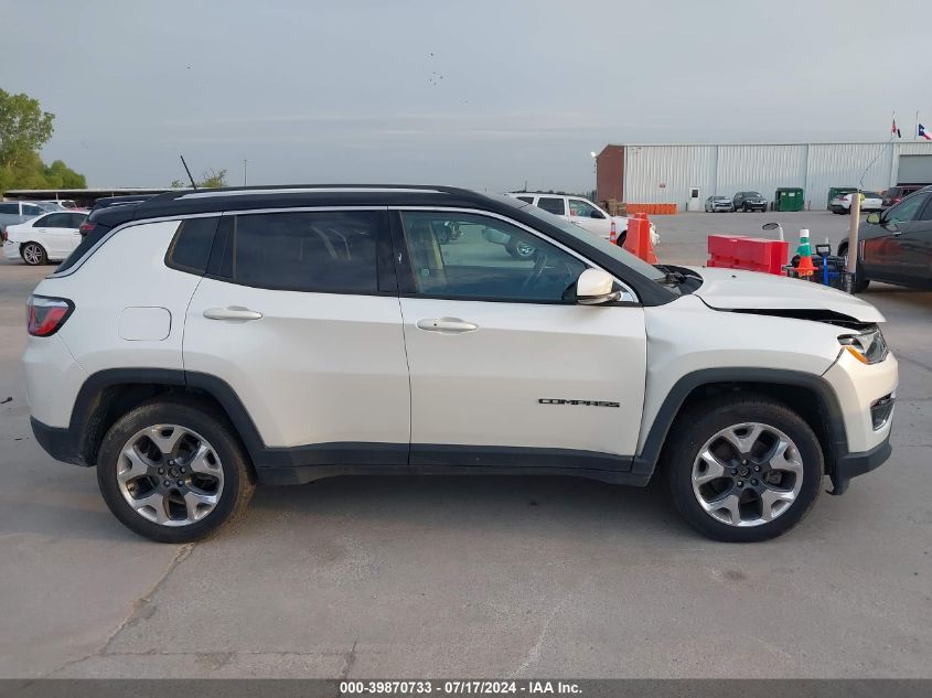 2018 Jeep Compass Limited 4X4 VIN: 3C4NJDCBXJT212044 Lot: 39870733