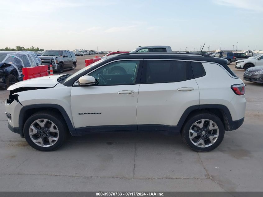 2018 Jeep Compass Limited 4X4 VIN: 3C4NJDCBXJT212044 Lot: 39870733