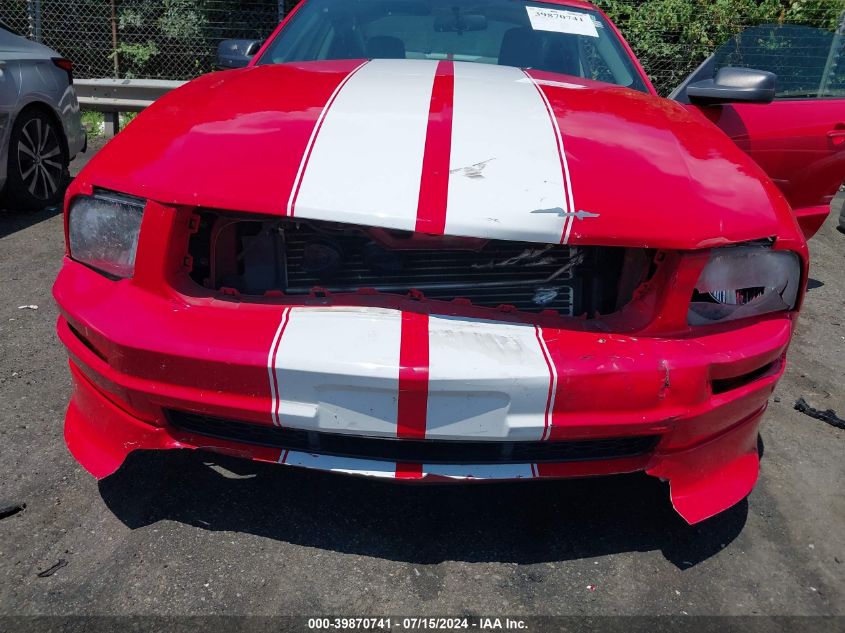 2006 Ford Mustang V6 VIN: 1ZVFT80N365182085 Lot: 39870741