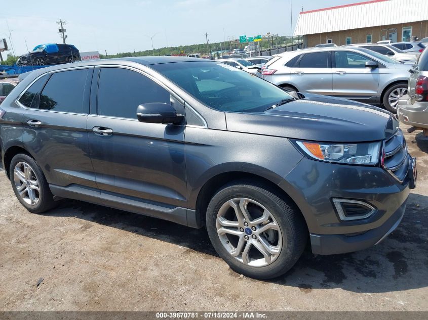 2015 Ford Edge Titanium VIN: 2FMTK3K92FBB52143 Lot: 39870781