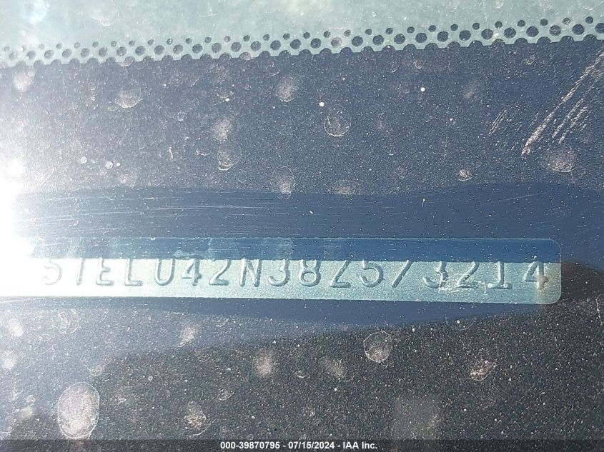 2008 Toyota Tacoma Base V6 VIN: 5TELU42N38Z573214 Lot: 39870795