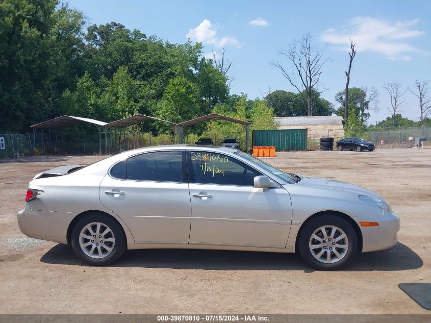 2002 Lexus Es 300 VIN: JTHBF30G920059622 Lot: 39870810