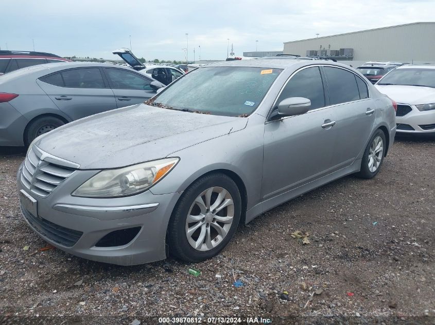 2013 Hyundai Genesis 3.8 VIN: KMHGC4DDXDU243688 Lot: 39870812