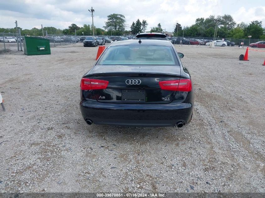 2012 Audi A6 3.0 Premium VIN: WAUGGAFC4CN100141 Lot: 39870851