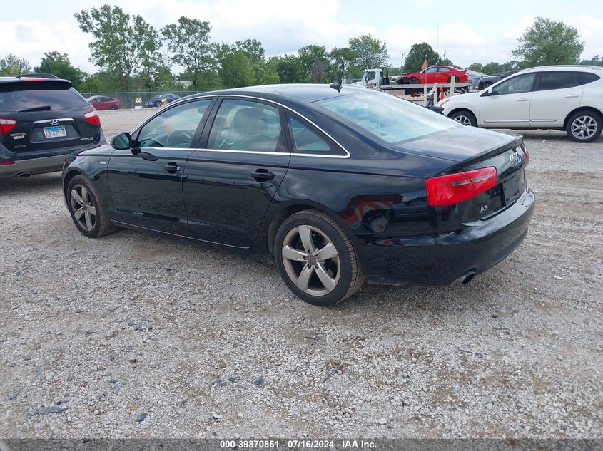 2012 Audi A6 3.0 Premium VIN: WAUGGAFC4CN100141 Lot: 39870851