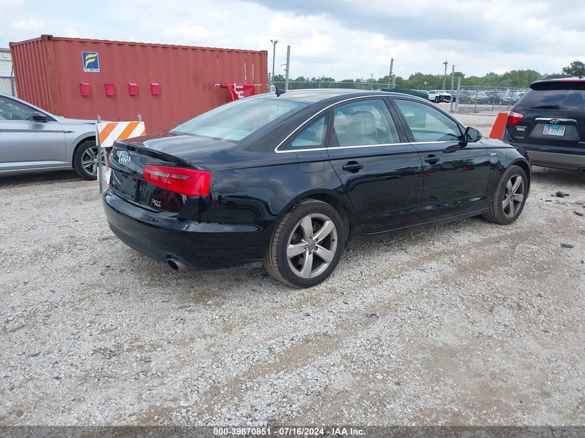 2012 Audi A6 3.0 Premium VIN: WAUGGAFC4CN100141 Lot: 39870851