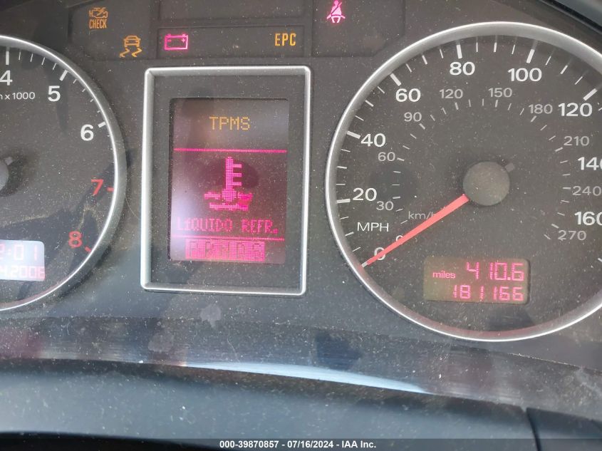 2008 Audi A4 2.0T VIN: WAUAF78E98A052032 Lot: 39870857