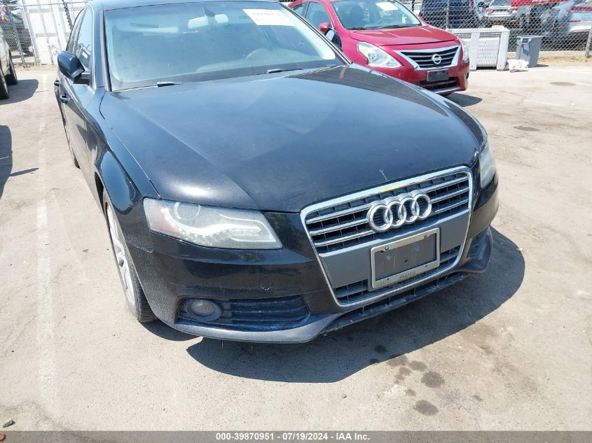 2010 Audi A4 2.0T Premium VIN: WAUEFAFLXAN057576 Lot: 39870951