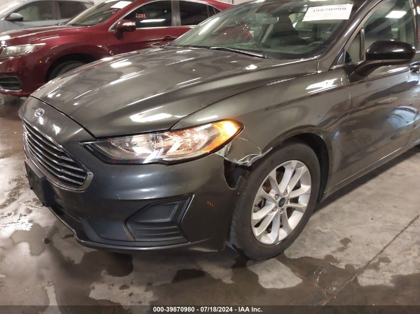2019 Ford Fusion Se VIN: 3FA6P0HD2KR251057 Lot: 39870980