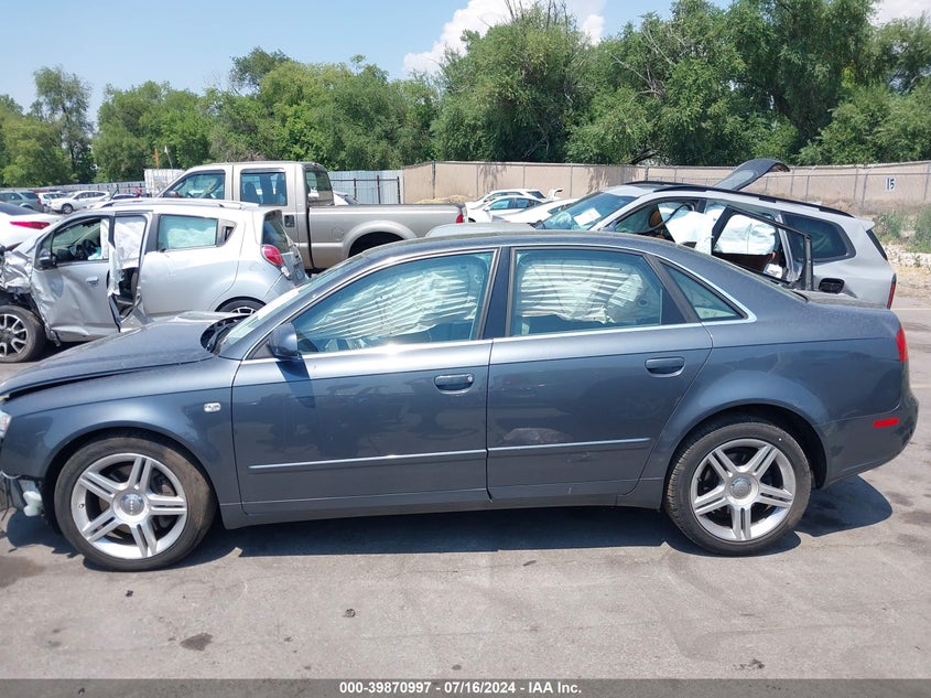 2007 Audi A4 2.0T VIN: WAUDF78E37A057402 Lot: 39870997