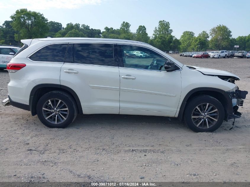 2017 Toyota Highlander Se/Xle VIN: 5TDJZRFH7HS513296 Lot: 39871012