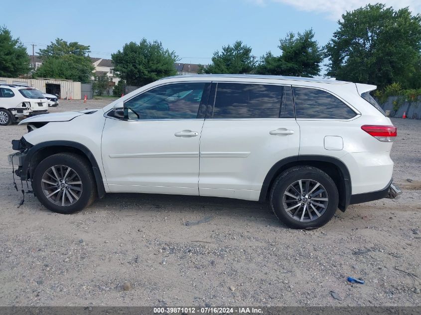 2017 Toyota Highlander Se/Xle VIN: 5TDJZRFH7HS513296 Lot: 39871012