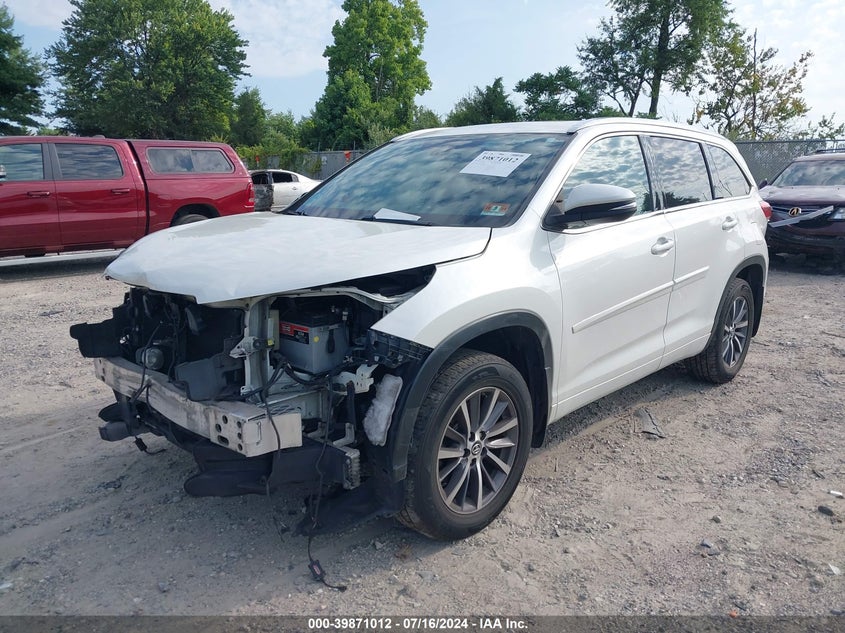 VIN 5TDJZRFH7HS513296 2017 TOYOTA HIGHLANDER SE/XLE