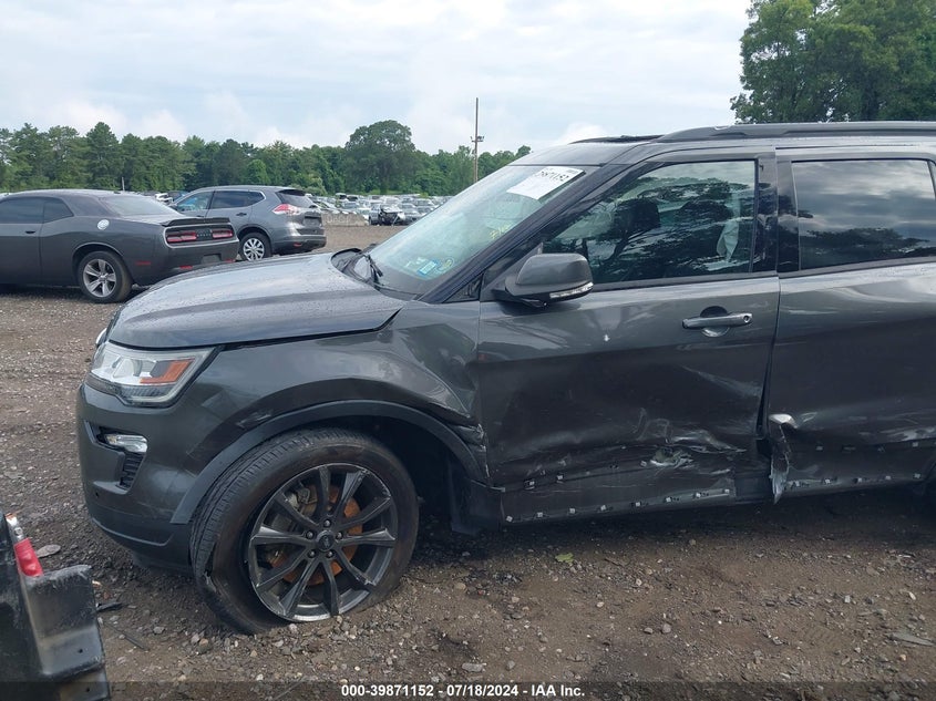 VIN 1FM5K8D88JGC56728 2018 FORD EXPLORER XLT