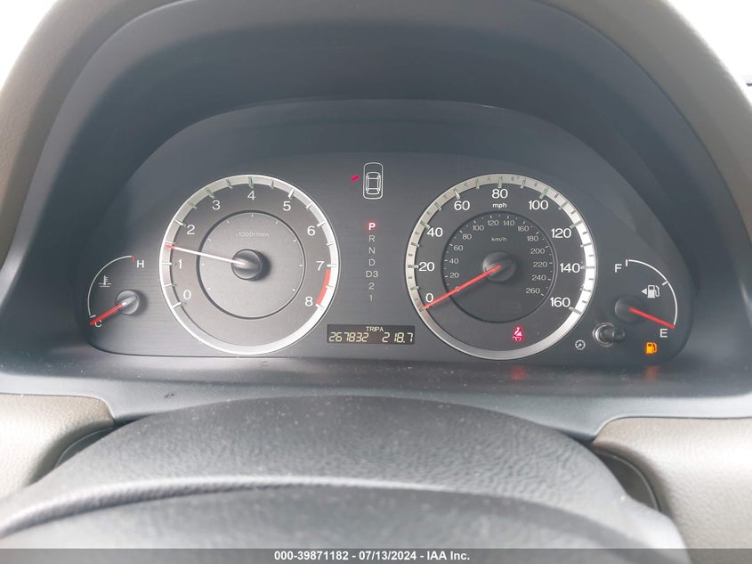 2009 Honda Accord 2.4 Ex-L VIN: 1HGCP26849A159260 Lot: 39871182