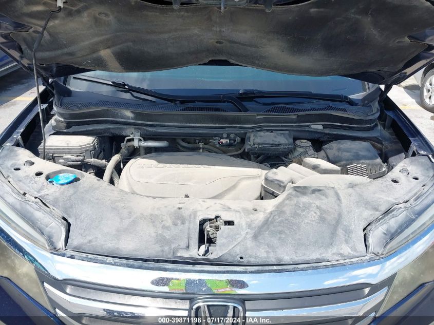 2016 Honda Pilot Exl VIN: 5FNYF6H56GB050045 Lot: 39871198